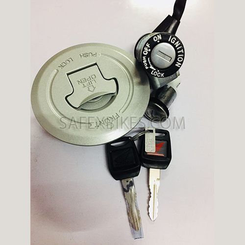 Honda unicorn lock set on sale price